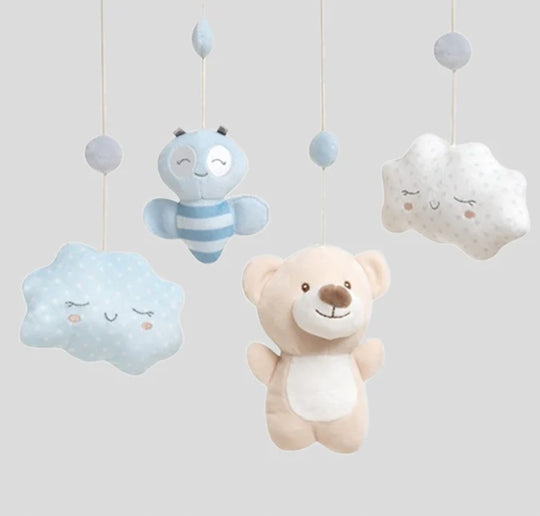 INTERBABY uro med musik til tremmeseng BJØRNE og SKYER
