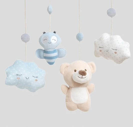 INTERBABY uro med musik til tremmeseng BJØRNE og SKYER