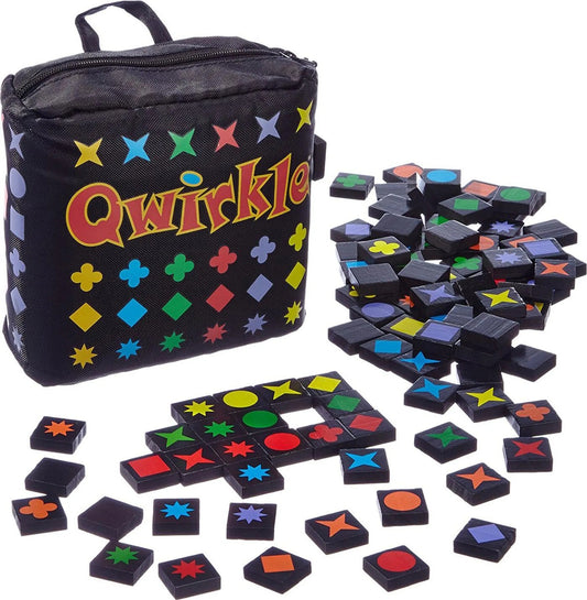 999 GAMES Qwirkle spil 108 træbrikker + etui