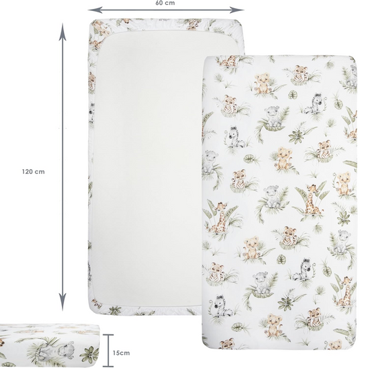 MEDIPARTNERS lepedő kiságyhoz 60cmx120 cm 3 db