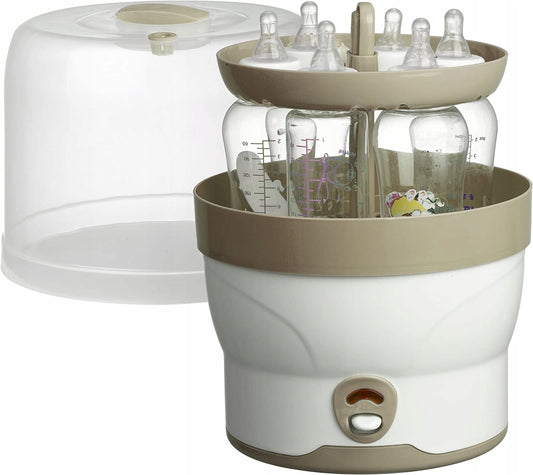 BABYRUF BS29 sterilizator electric cu aburi pentru 6 biberoane în 11 minute + clești