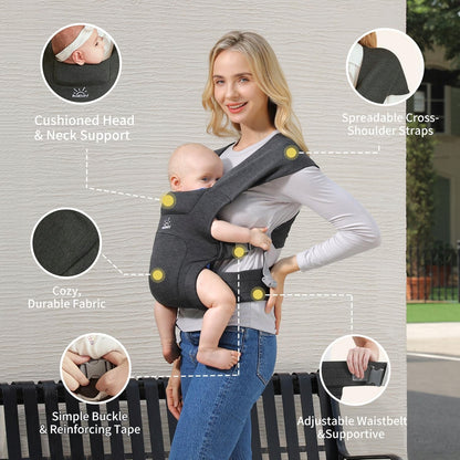 MOMTORY ergonomikus babahordozó 3 - 12 kg