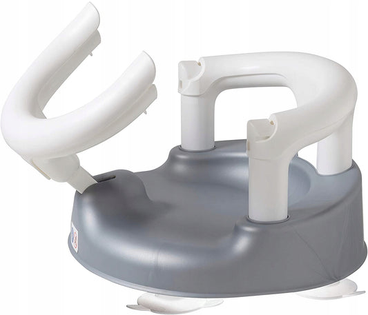 ROTHO Babydesign krzesełko do kąpieli 13kg, biało-szare fotelik kąpielowy dla dzieci 7-16 m