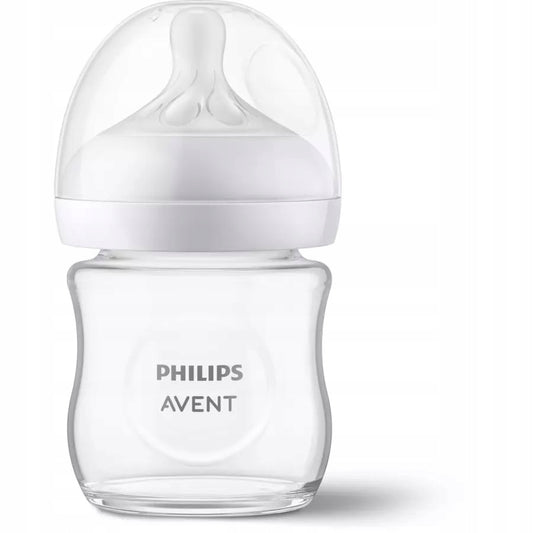 PHILIPS AVENT Natural Response biberon din sticlă 120 ml 0+ tetină 2