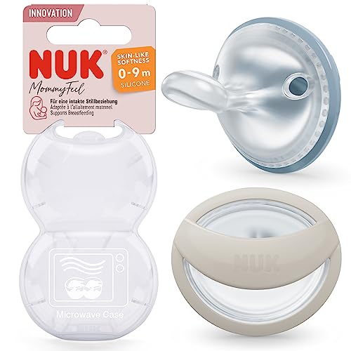 NUK MommyFeel smoczki uspokajające 0-9 mies. 2 szt. – zdjęcie 1