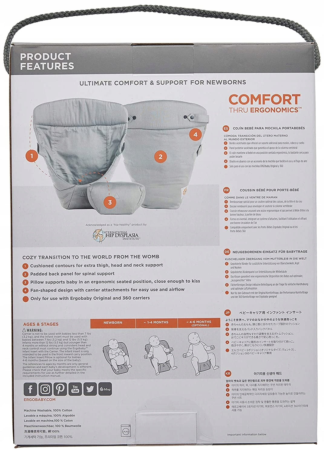 ERGOBABY wkładka do nosidełka Easy Snug