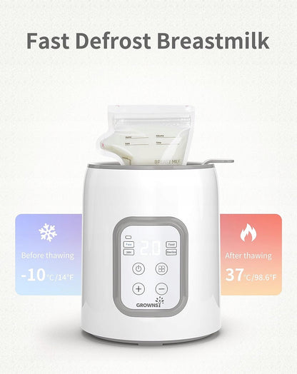 GROWNSY 8-in-1 sterilisator en flessenwarmer