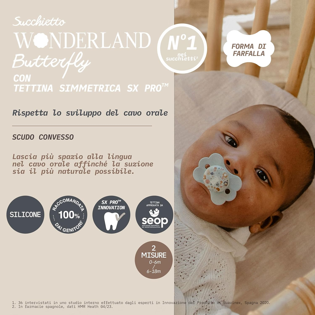 SUAVINEX Wonder Butterfly SX PRO soother pacifier