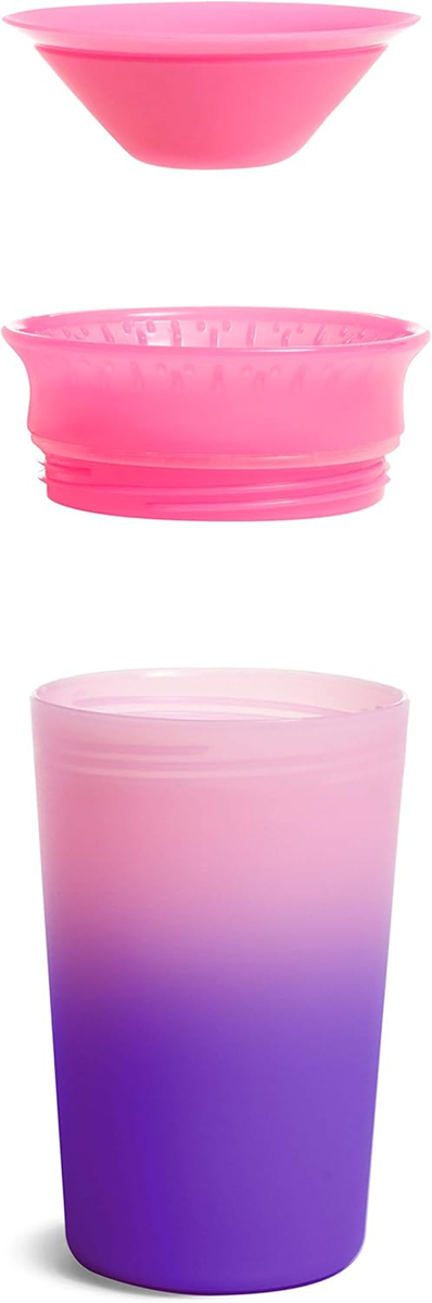 MUNCHKIN Miracle szivárgásmentes pohár színváltós 360° ivóperemmel 266 ml 12 hónap+