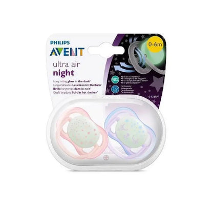 PHILIPS AVENT Ultra Air Night suzete x 2 0-6 luni