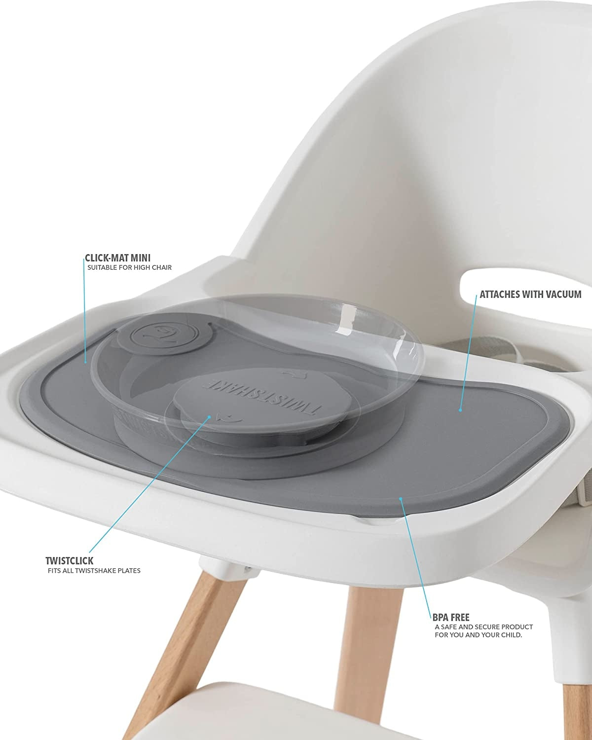 TWISTSHAKE covoraș CLICK MAT MINI + bol 6luni+