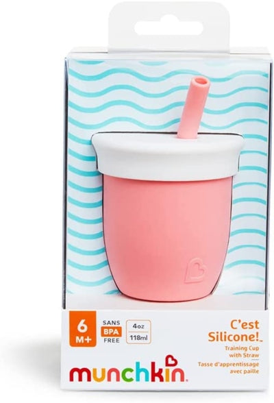 MUNCHKIN C'est Silicone! beker met rietje 6msc+ 120ml