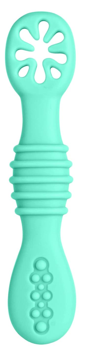 VICLOON Sticky Spoon szilikon kanál 2,5 10 db cm 4 hónap+ zöld