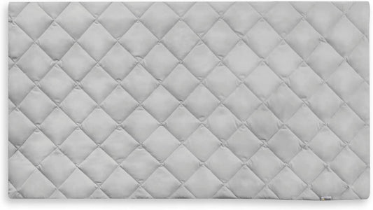 HAUCK BED ME prześcieradło ochronne na materac 120x60, szare, miękkie i elastyczne do łóżeczka dziecięcego