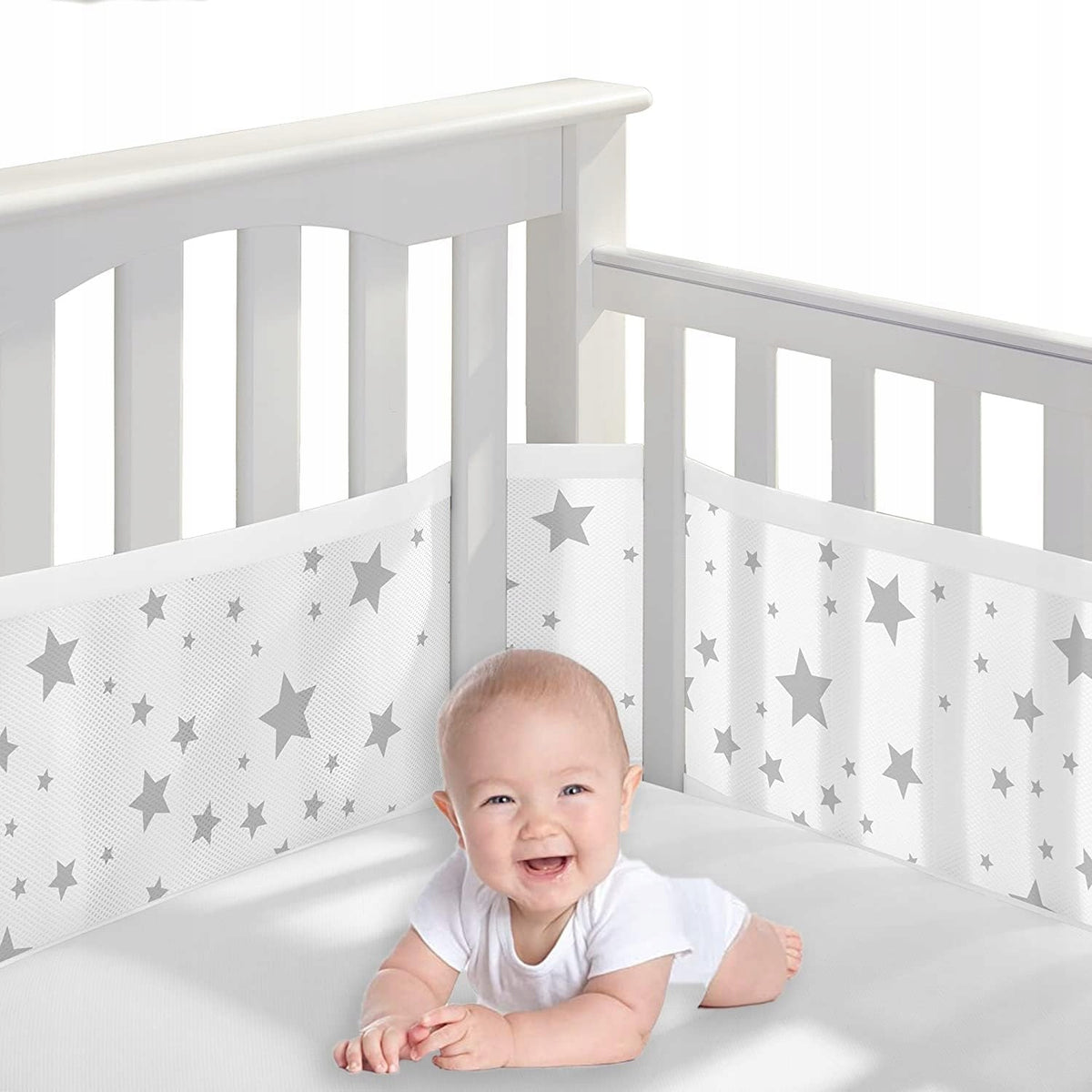 Kinderbedbeschermer sterrennet 340x30 + 160x30