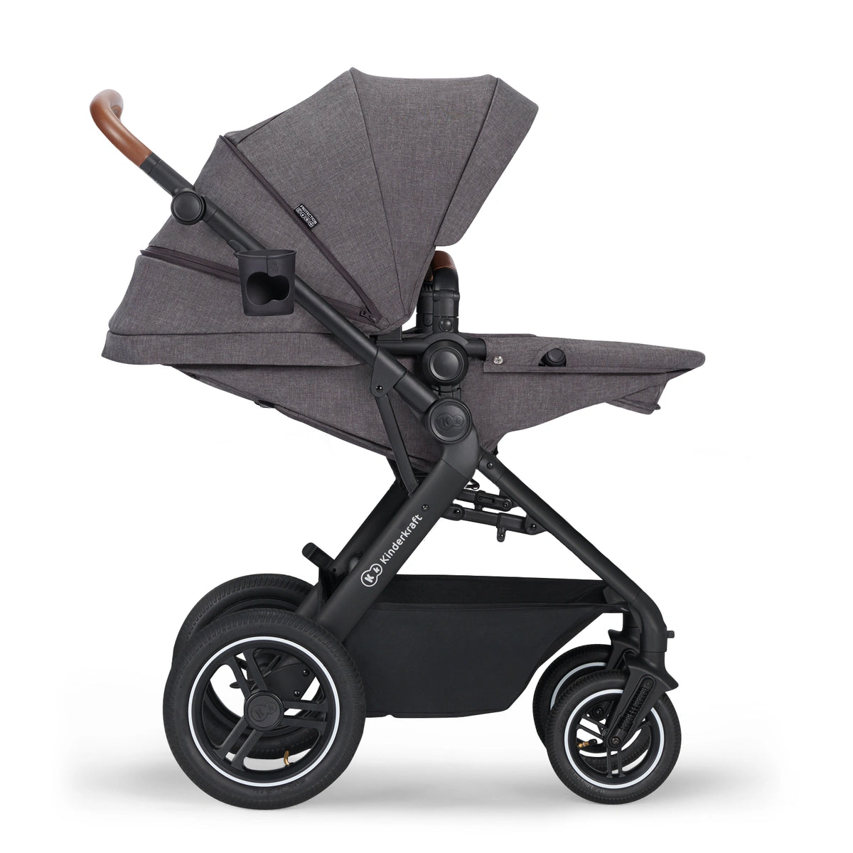 KINDERKRAFT B-TOUR 3i1 multifunktionel barnevogn op til 22kg + MINK PRO autostol
