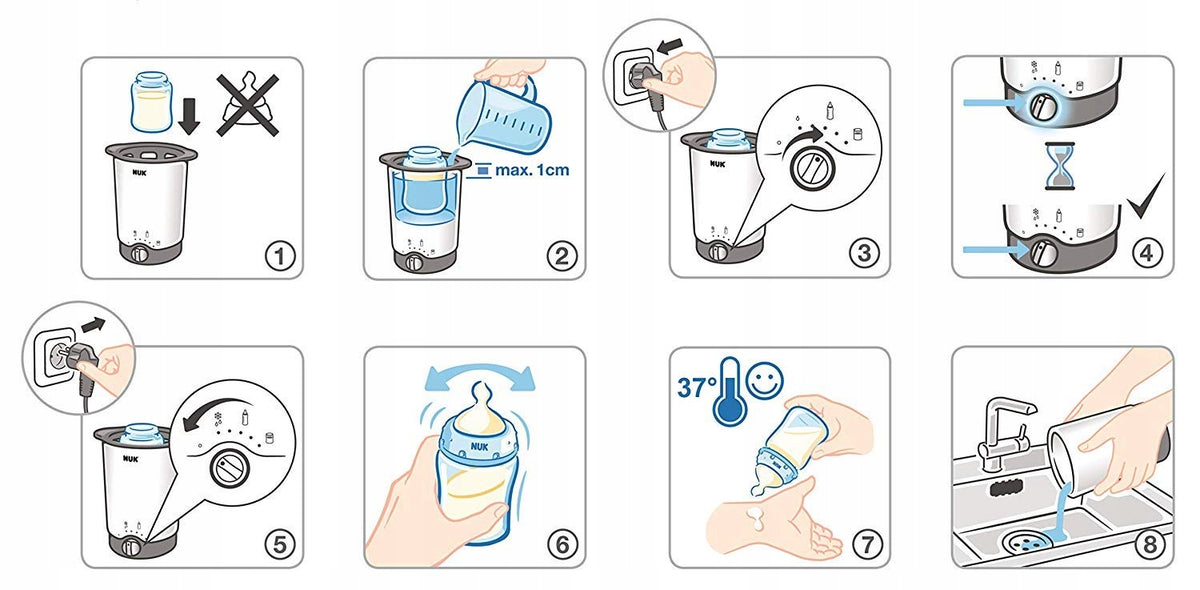 NUK Thermo 3în1 încălzitor pentru biberoane și borcane
