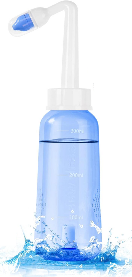 URAQT Neti Poti irygator do nosa dla dzieci i dorosłych 2 końcówki 300 ml