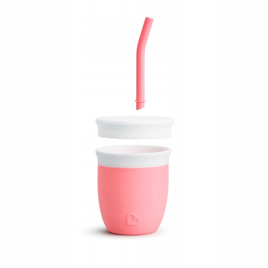 MUNCHKIN C'est Silicone! kubek ze słomką 6msc+ 120ml