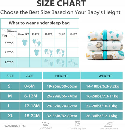MOSEBEARS śpiworek do spania 2,5TOG 0-6msc