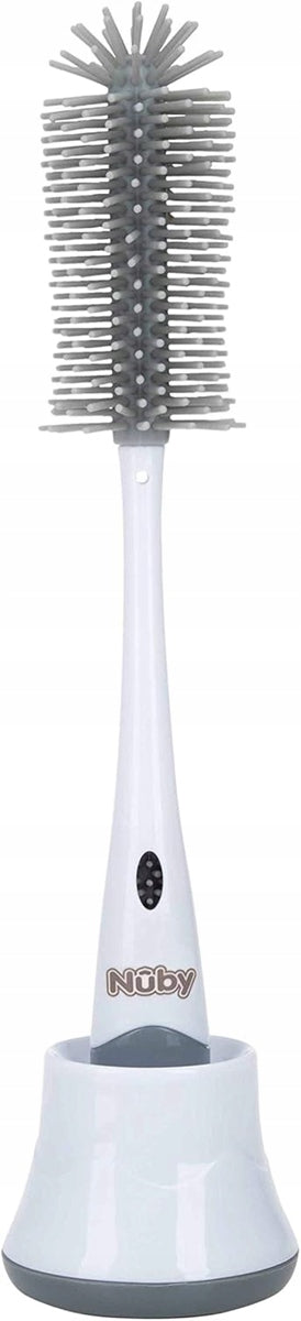 NUBY 2 az 1-ben cumi- és üvegmosó kefe 30 cm + tartó