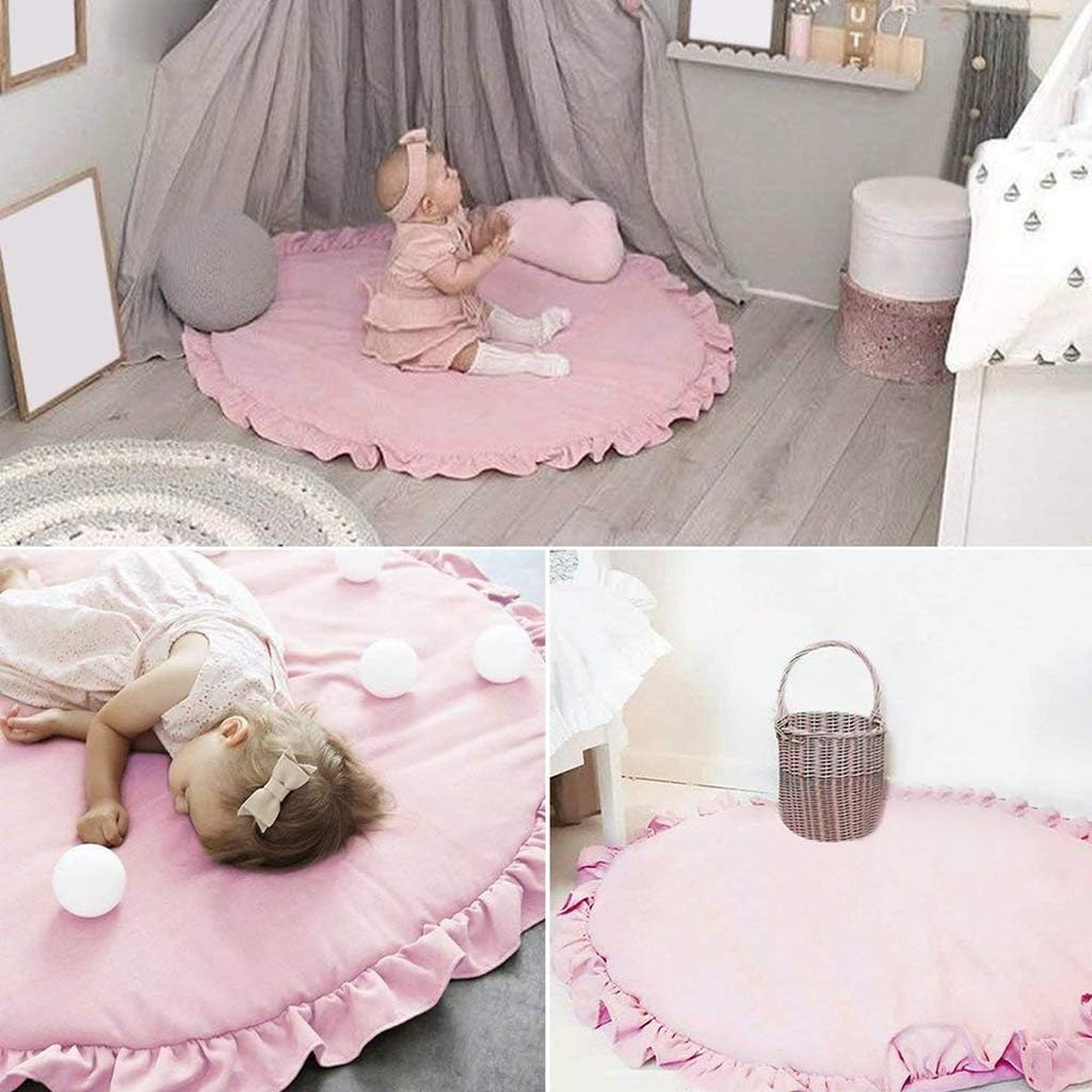 OLDPAPA play mat rug with a ruffled edge, 100 cm