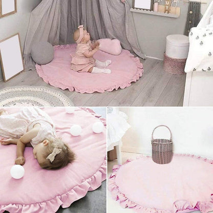 OLDPAPA play mat rug with a ruffled edge, 100 cm