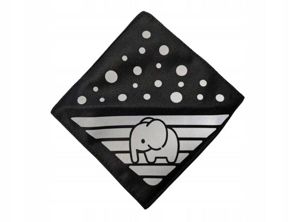 VELOTA odblaski na rzep do wózka 12 x 12 cm 4 sztuki SŁOŃ