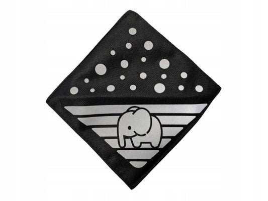 VELOTA odblaski na rzep do wózka 12 x 12 cm 4 sztuki SŁOŃ