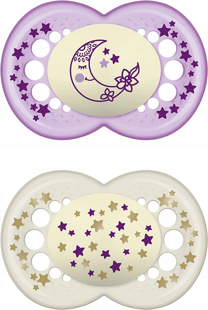 MAM NIGHT fopspeen x2 16m + doos LATEX