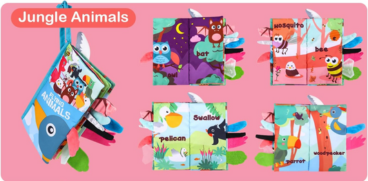 ZAWAER Flying Animals livre sensoriel SUSPENSION 12,5 x 22 cm
