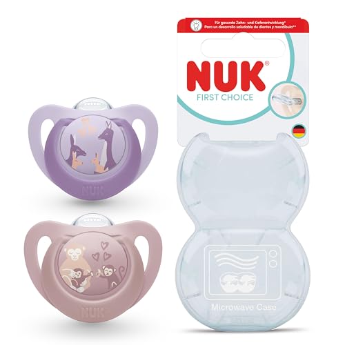 NUK First Choice Silikon-Schnuller, 2er-Pack, 6–18 Monate