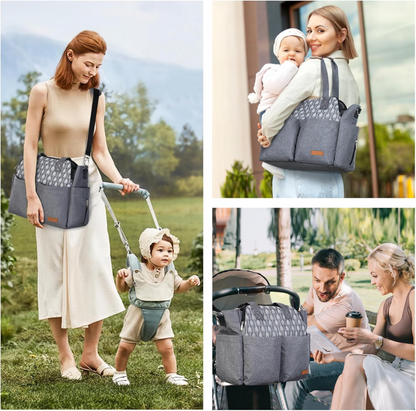 LEKEBABY saco para carrinho + muda-fraldas