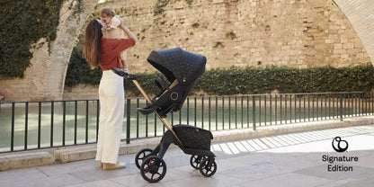 STOKKE Xplory X wózek spacerowy PREMIUM UPF50+ do22kg akcesoria – GOLDEN YELLOW – zdjęcie 7