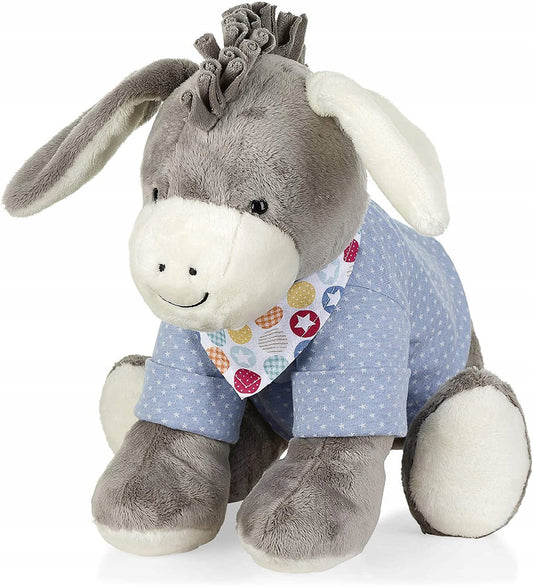 STERNTALER Osiołek Emmi maskotka pluszowa 37 cm "N - szary pluszowy osiołek do przytulania dla dzieci