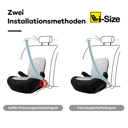 LETTAS I-SIZE autósülés ülésmagasító III. csoport ISOFIX-szel