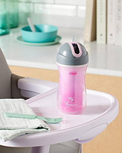 CHICCO Sport Cup kubek niekapek ze słomką 266 ml 14 m+
