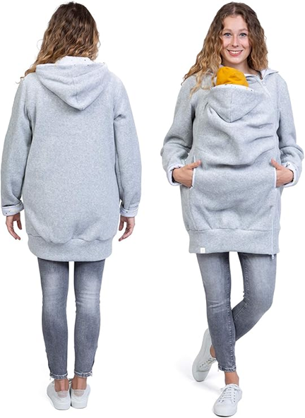 VIVA LA MAMA Fleecebluse til mor og barn til bæresele XL