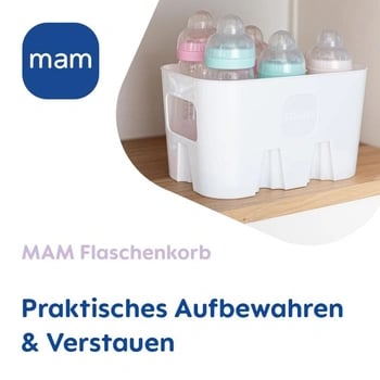 MAM Flaschenkorb hvid kurv til opbevaring af flasker