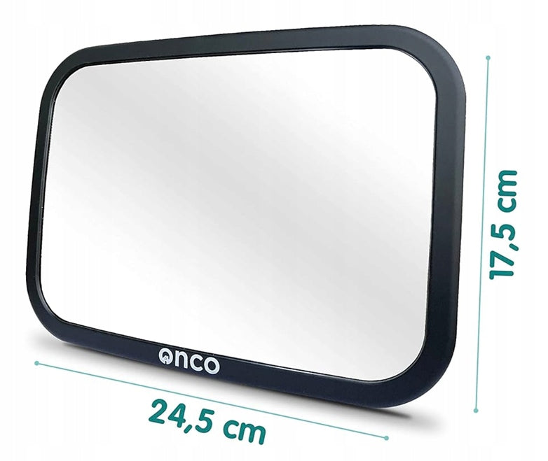ONCO lusterko samochodowe do obserwacji dziecka 17,5 x 24,5 cm