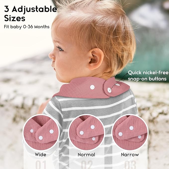 YOOFOSSS muslin bibs x10