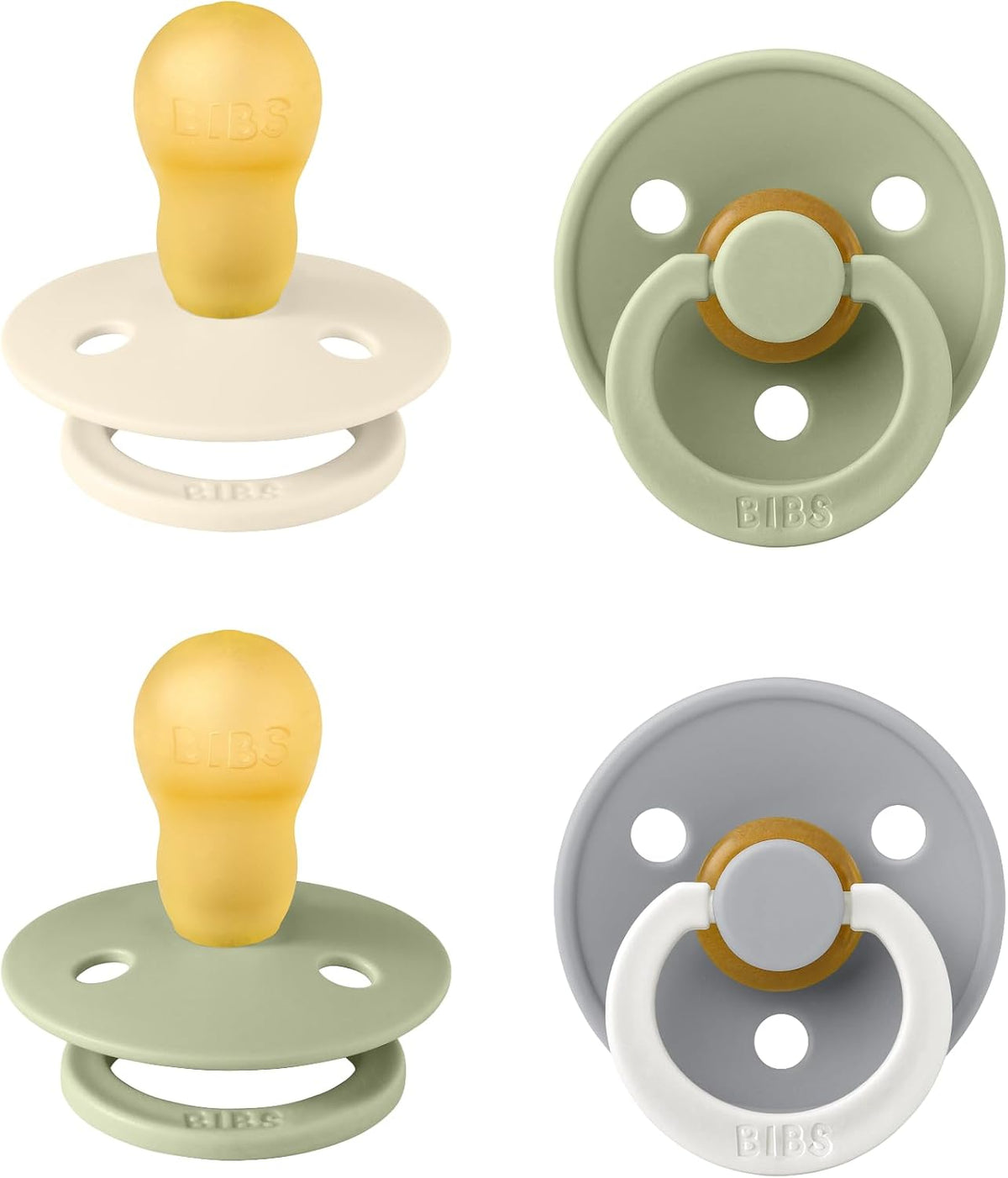 BIBS Colour Glow-suttere Sage Glow Mix størrelse 1