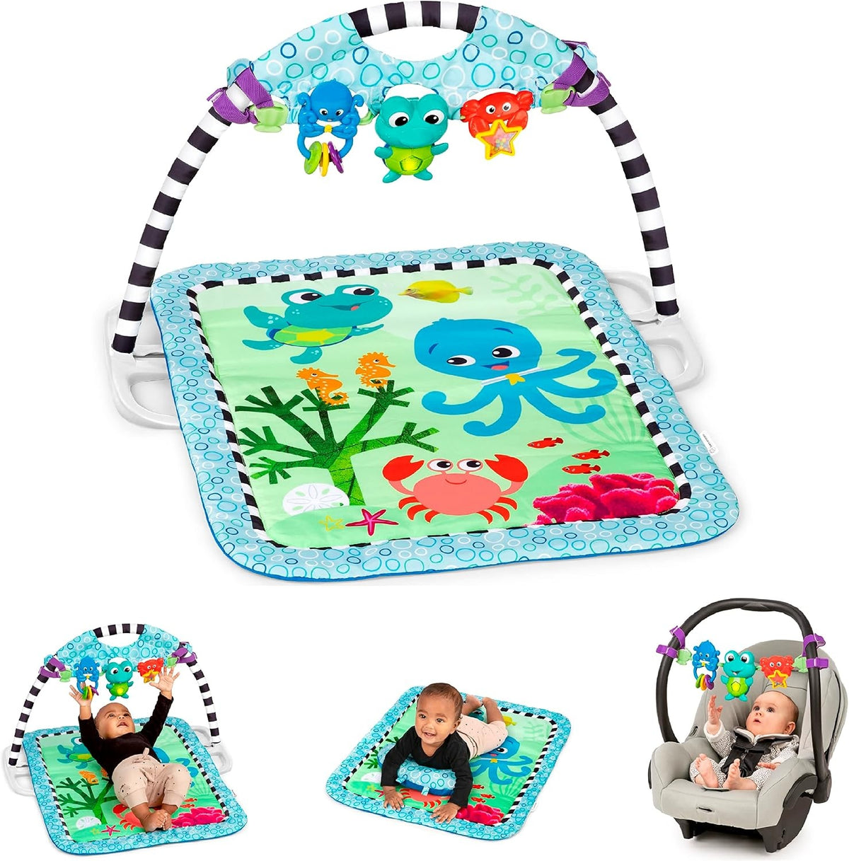 BABY EINSTEIN Neptune's Discovery Reef 3-i-1-aktivitetsmåtte 0+