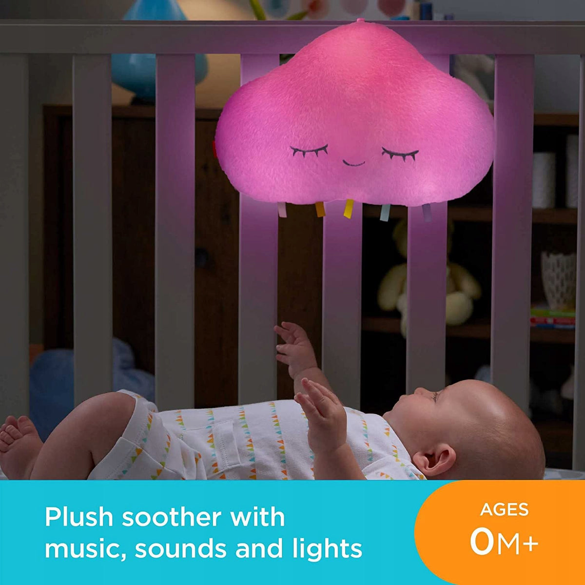 FISHER PRICE sleepy cloudcuddly toy with music boxage 0 +colour whitepackaging dimensions 30.5 x 27.9 x 8.6