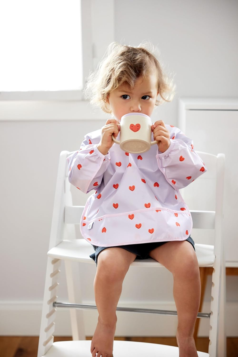 LÄSSIG Sippy Cup Happy Rascals Heart csőrös pohár 150 ml 6 hónap+