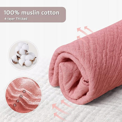 LULU MOON śliniaki bandany muślinowe na zatrzask 0-36msc x8