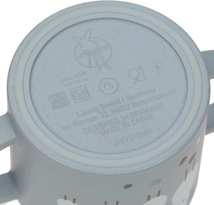 LÄSSIG Sippy Cup Tiny Farmer Sheep csőrös itatópohár 150 ml 6 hónap+