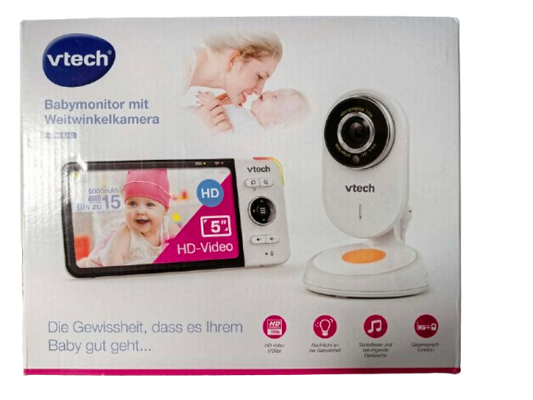 VTECH VM818 HD niania elektroniczna z kamerą szerokokątną 5" LCD
