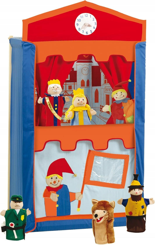 ROBA fa bábszínház 120 cm + 6 bábfigura KASPER