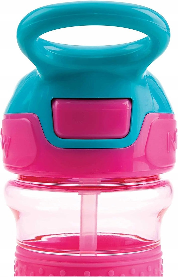 NUBY Flip-it Cup tudkop i tritan med sugerør og drikketud 3 l+ 360 ml